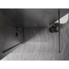 Mexen Kioto-X Duschabtrennung Walk-in 160 x 200 cm, transparent 10 mm, gebürstetes Gun Gray - 800-160-101-66-00-X