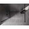 Mexen Kioto-X Duschabtrennung Walk-in 140 x 200 cm, transparent 10 mm, schwarz - 800-140-101-70-00-X