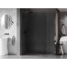Mexen Kioto-X Duschwand Walk-in 140 x 200 cm, transparent 10 mm, Gun Metal - 800-140-101-95-00-X