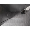 Mexen Kioto-X Duschwand Walk-in 50 x 200 cm, transparent 10 mm, gebürstetes Nickel - 800-050-101-97-00-X
