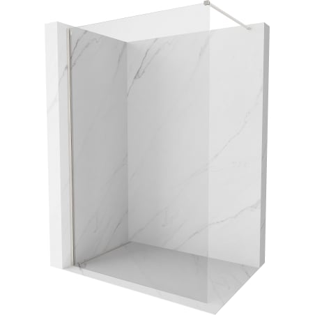 Mexen Kioto-X Duschwand Walk-in 60 x 200 cm, transparent 10 mm, gebürsteter Nickel - 800-060-101-97-00-X