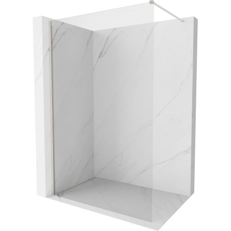 Mexen Kioto-X Duschwand Walk-in 80 x 200 cm, transparent 10 mm, gebürsteter Nickel - 800-080-101-97-00-X