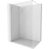 Mexen Kioto-X Duschwand Walk-in 80 x 200 cm, transparent 10 mm, gebürsteter Nickel - 800-080-101-97-00-X