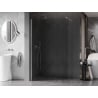 Mexen Kioto-X Duschwand Walk-in 80 x 200 cm, transparent 10 mm, gebürsteter Nickel - 800-080-101-97-00-X