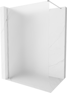 Mexen Kioto-X Duschwand Walk-in 50 x 200 cm, Mattglas 10 mm, Chrom - 800-050-101-01-30-X