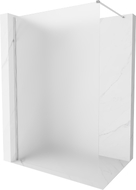Mexen Kioto-X Duschwand Walk-in 120 x 200 cm, Frostglas 10 mm, Chrom - 800-120-101-01-30-X