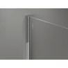 Mexen Kioto-X Duschwand Walk-in 150 x 200 cm, mattiert 10 mm, Chrom - 800-150-101-01-30-X