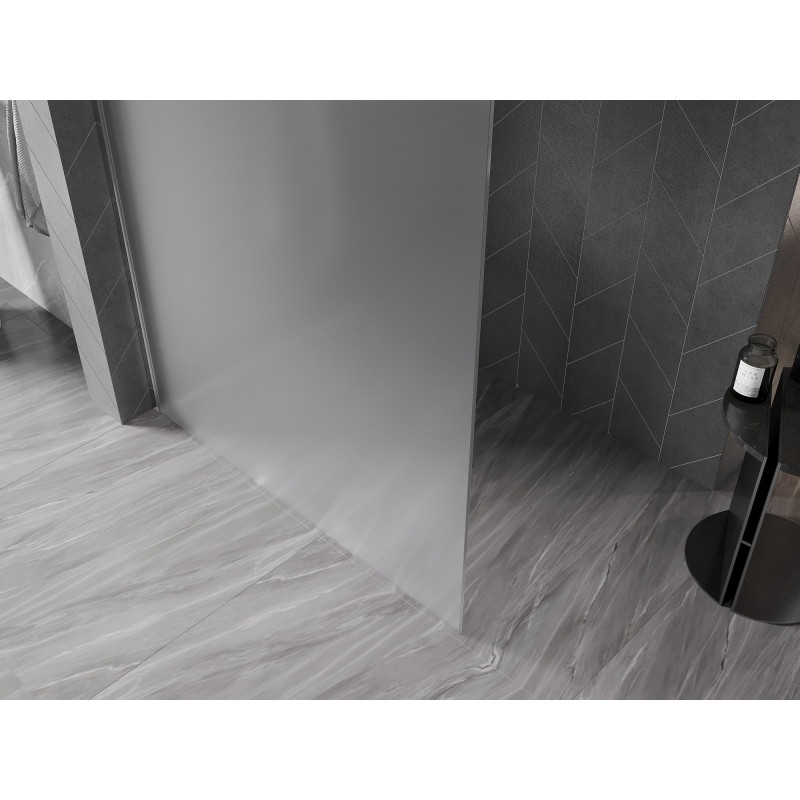 Mexen Kioto-X Duschwand Walk-in 160 x 200 cm, matt 10 mm, chrom - 800-160-101-01-30-X