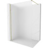 Mexen Kioto-X Duschwand Walk-in 70 x 200 cm, matt 10 mm, gold - 800-070-101-50-30-X