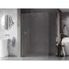 Mexen Kioto-X Duschwand Walk-in 100 x 200 cm, Mattglas 10 mm, Gold - 800-100-101-50-30-X