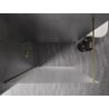 Mexen Kioto-X Duschwand Walk-in 150 x 200 cm, mattiert 10 mm, gold - 800-150-101-50-30-X