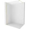 Mexen Kioto-X Duschwand Walk-in 110 x 200 cm, matt 10 mm, gold gebürstet - 800-110-101-55-30-X