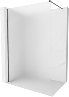 Mexen Kioto-X Duschwand Walk-in 140 x 200 cm, Frost 10 mm, Gun Gray gebürstet - 800-140-101-66-30-X