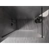 Mexen Kioto-X Duschwand Walk-in 80 x 200 cm, satiniert 10 mm, schwarz - 800-080-101-70-30-X