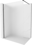 Mexen Kioto-X Duschwand Walk-in 120 x 200 cm, Frost 10 mm, Schwarz - 800-120-101-70-30-X