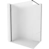 Mexen Kioto-X Duschwand Walk-in 140 x 200 cm, satiniert 10 mm, schwarz - 800-140-101-70-30-X