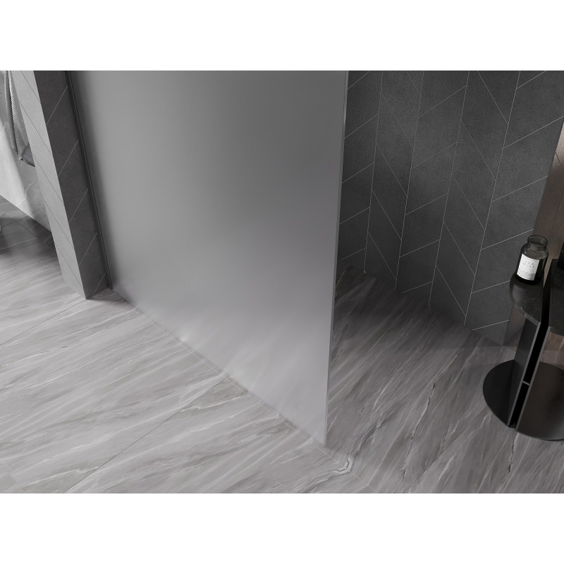 Mexen Kioto-X Duschwand Walk-in 150 x 200 cm, matt 10 mm, Gunmetal - 800-150-101-95-30-X
