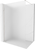 Mexen Kioto-X Duschwand Walk-in 50 x 200 cm, matt 10 mm, gebürstetes Nickel - 800-050-101-97-30-X