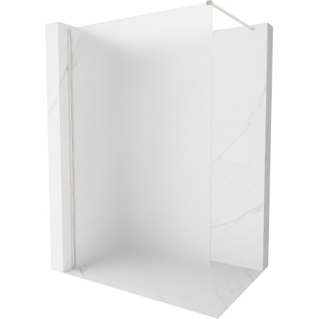 Mexen Kioto-X Duschwand Walk-in 70 x 200 cm, Frost 10 mm, gebürsteter Nickel - 800-070-101-97-30-X
