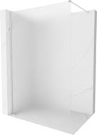 Mexen Kioto-X Duschwand Walk-in 70 x 200 cm, Frost 10 mm, gebürsteter Nickel - 800-070-101-97-30-X