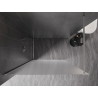 Mexen Kioto-X Duschwand Walk-in 70 x 200 cm, Frost 10 mm, gebürsteter Nickel - 800-070-101-97-30-X