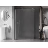 Mexen Kioto-X Duschwand Walk-in 160 x 200 cm, Frost 10 mm, gebürsteter Nickel - 800-160-101-97-30-X