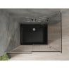 Mexen Omega Schiebeduschkabine 120 x 90 cm, Graphit, Chrom + Flat-Duschwanne, Schwarz - 825-120-090-01-40-4070