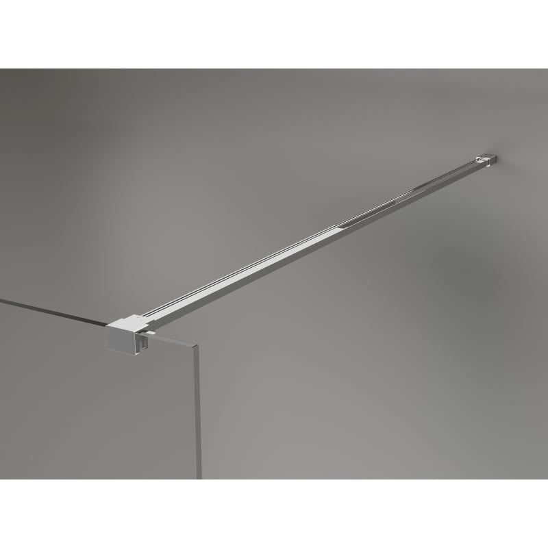 Mexen Kioto-X Duschwand Walk-in 60 x 200 cm, Graphit 10 mm, Chrom - 800-060-101-01-40-X
