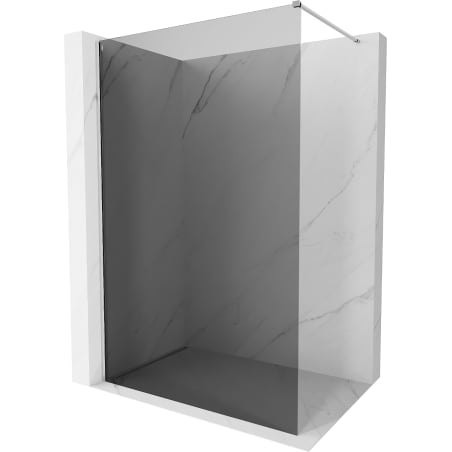 Mexen Kioto-X Duschwand Walk-in 100 x 200 cm, Graphit 10 mm, Chrom - 800-100-101-01-40-X