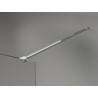Mexen Kioto-X Duschwand Walk-in 140 x 200 cm, graphit 10 mm, chrom - 800-140-101-01-40-X