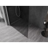Mexen Kioto-X Duschwand Walk-in 70 x 200 cm, Graphit 10 mm, Weiß - 800-070-101-20-40-X