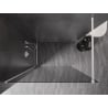 Mexen Kioto-X Duschwand Walk-in 120 x 200 cm, Grafit 10 mm, Weiß - 800-120-101-20-40-X