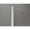 Mexen Kioto-X Duschwand Walk-in 120 x 200 cm, Grafit 10 mm, Weiß - 800-120-101-20-40-X