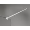 Mexen Kioto-X Duschwand Walk-in 140 x 200 cm, graphit 10 mm, weiß - 800-140-101-20-40-X