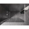 Mexen Kioto-X Duschwand Walk-in 160 x 200 cm, Graphit 10 mm, Weiß - 800-160-101-20-40-X