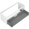 Mexen Box-A Korpus Unterschrank 120 cm, 1 Schublade, Weiß Matt - 91AX0-1200-470-1-01
