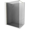 Mexen Kioto-X Duschwand Walk-in 50 x 200 cm, Graphit 10 mm, Gold - 800-050-101-50-40-X