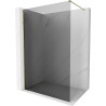 Mexen Kioto-X Walk-In Duschwand 80 x 200 cm, Graphit 10 mm, Gold - 800-080-101-50-40-X