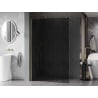 Mexen Kioto-X Walk-In Duschwand 80 x 200 cm, Graphit 10 mm, Gold - 800-080-101-50-40-X