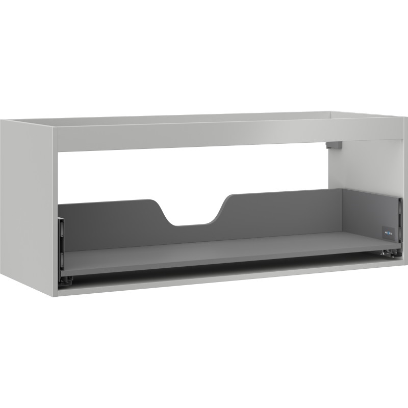 Mexen Box-A Korpus des Waschtischunterschranks 120 cm, 1 Schublade, graumatt - 91AX0-1200-470-1-62