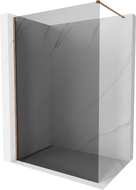 Mexen Kioto-X Duschwand Walk-in 70 x 200 cm, Graphit 10 mm, Roségold - 800-070-101-60-40-X