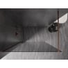 Mexen Kioto-X Duschwand Walk-in 80 x 200 cm, grafit 10 mm, Roségold - 800-080-101-60-40-X