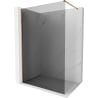 Mexen Kioto-X Duschwand Walk-in 90 x 200 cm, Graphit 10 mm, Roségold - 800-090-101-60-40-X