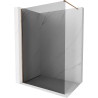 Mexen Kioto-X Duschwand Walk-in 120 x 200 cm, Graphit 10 mm, Roségold - 800-120-101-60-40-X