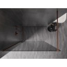 Mexen Kioto-X Duschwand Walk-in 120 x 200 cm, Graphit 10 mm, Roségold - 800-120-101-60-40-X