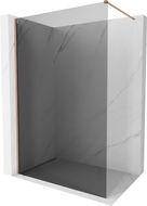 Mexen Kioto-X Duschwand Walk-in 60 x 200 cm, grafit 10 mm, gebürstetes Kupfer - 800-060-101-65-40-X