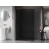 Mexen Kioto-X Duschwand Walk-in 80 x 200 cm, Graphit 10 mm, gebürstetes Kupfer - 800-080-101-65-40-X