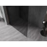 Mexen Kioto-X Duschwand Walk-in 120 x 200 cm, Graphit 10 mm, gebürstetes Kupfer - 800-120-101-65-40-X