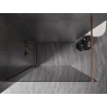 Mexen Kioto-X Duschwand Walk-in 120 x 200 cm, Graphit 10 mm, gebürstetes Kupfer - 800-120-101-65-40-X