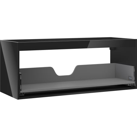 Mexen Box-A Waschtischunterschrank-Korpus 120 cm, 1 Schublade, Schwarz glänzend - 91AX0-1200-470-1-70